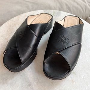 Chanel Leather Sandals